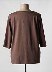 T-shirt marron FRANK WALDER pour femme seconde vue