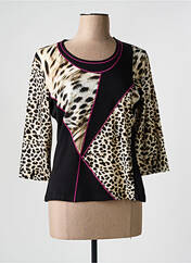 T-shirt noir FRANK WALDER pour femme seconde vue