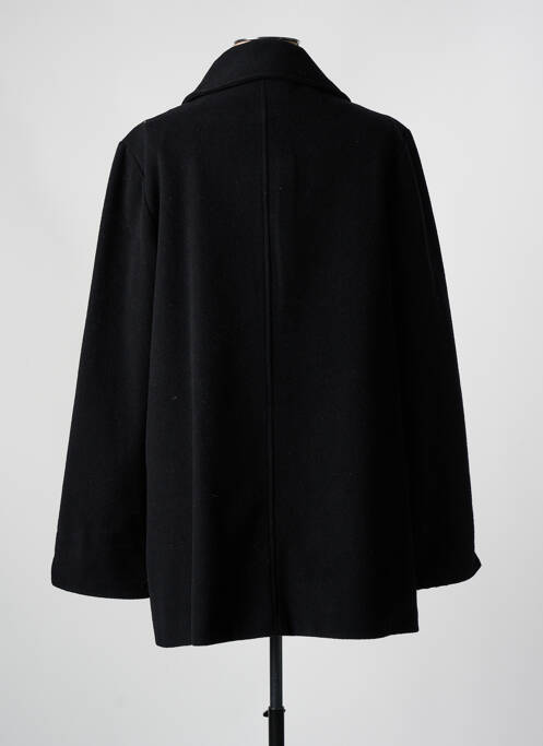 Manteau court coupe droite sans capuche noir SQUARE femme