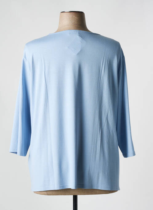 T-shirt bleu FRANK WALDER pour femme