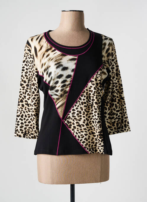 T-shirt noir FRANK WALDER pour femme