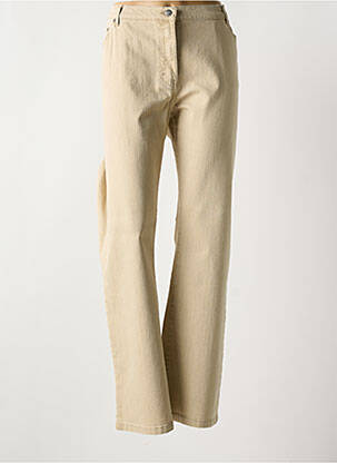 Jeans coupe slim stretch taille normale beige KARTING femme
