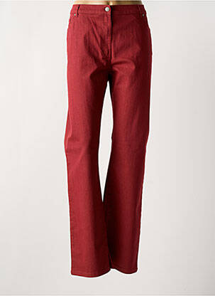 Jeans coupe slim stretch taille normale rouge KARTING femme