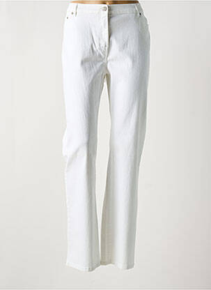 Jeans coupe slim stretch taille normale blanc KARTING femme