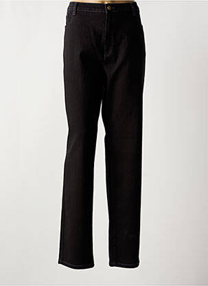 Jeans coupe slim stretch taille normale noir BRUNO SAINT HILAIRE femme