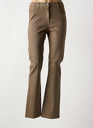 Jeans coupe slim stretch taille normale marron KARTING femme