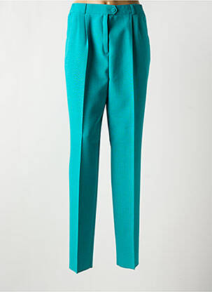 Pantalon slim taille haute taille haute bleu LUCIA femme