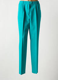 Pantalon slim poches taille haute bleu LUCIA femme