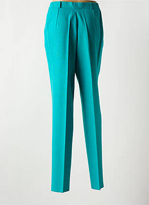 Pantalon slim taille haute taille haute bleu LUCIA femme