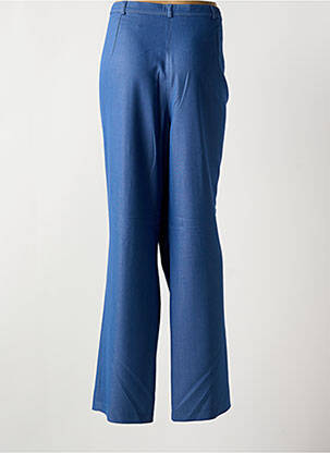 Pantalon droit taille élastique taille normale bleu FRANK WALDER femme
