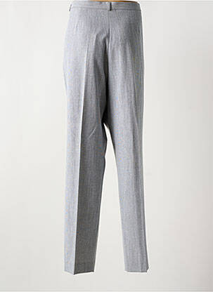 Pantalon droit taille à pinces taille haute gris BRUNO SAINT HILAIRE femme