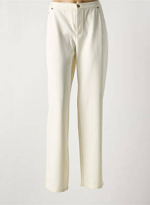 Pantalon slim taille normale taille normale beige LUCIA femme
