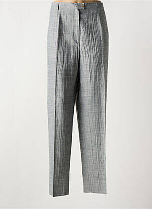 Pantalon droit taille haute taille haute gris NONET femme