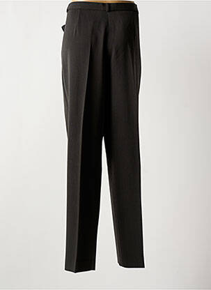 Pantalon droit taille à pinces taille haute vert BRUNO SAINT HILAIRE femme
