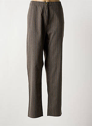 Pantalon droit taille haute taille haute gris KARTING femme