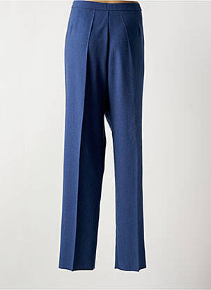 Pantalon droit taille haute taille haute bleu KARTING femme