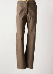 Jeans coupe slim marron KARTING pour femme seconde vue