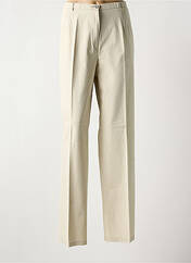 Pantalon droit beige BRUNO SAINT HILAIRE pour femme seconde vue