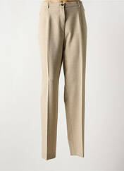 Pantalon droit beige BRUNO SAINT HILAIRE pour femme seconde vue