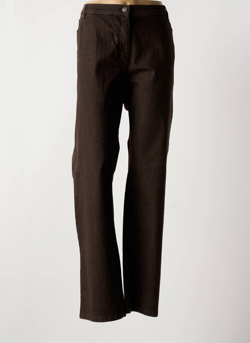 Jeans coupe droite marron KARTING pour femme