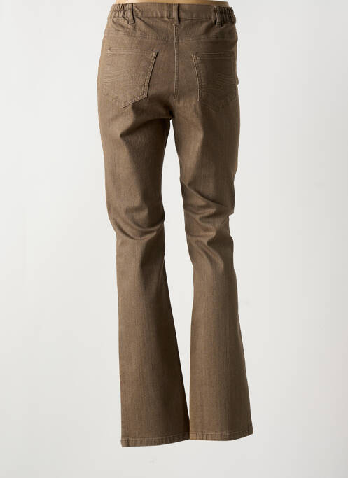 Jeans coupe slim marron KARTING pour femme