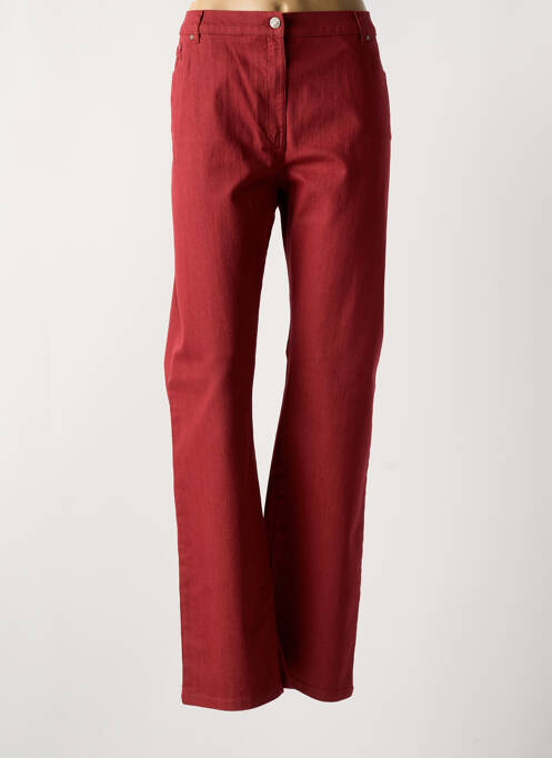 Jeans coupe slim rouge KARTING pour femme