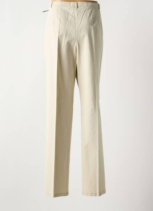 Pantalon droit beige BRUNO SAINT HILAIRE pour femme