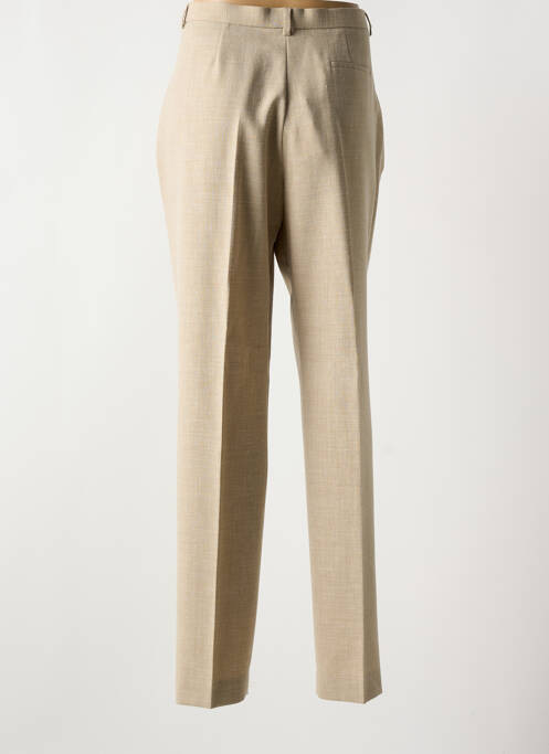 Pantalon droit beige BRUNO SAINT HILAIRE pour femme