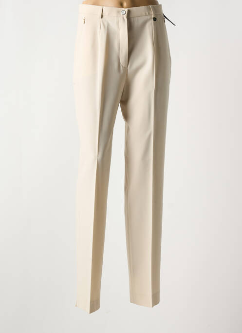 Pantalon slim beige BRUNO SAINT HILAIRE pour femme