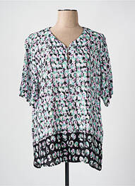 Blouse manches courtes manches courtes noir ERFO femme