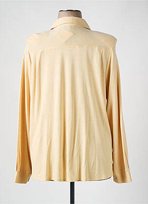 Chemisier coupe droite manches longues beige MARCELLE GRIFFON femme