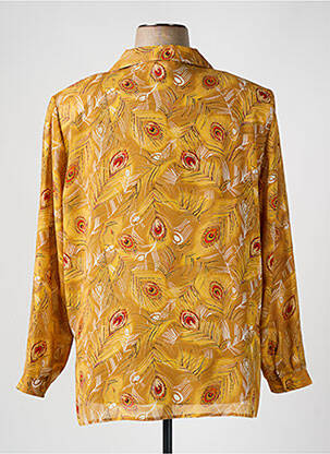 Chemisier imprimé fleurs manches longues jaune FOSBY femme