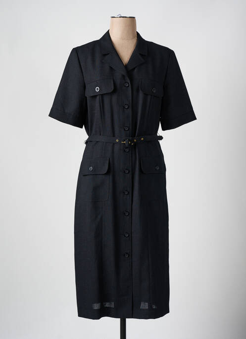 Robe mi-longue noir MARCELLE GRIFFON pour femme