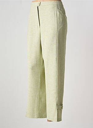 Pantalon 7/8 taille élastique vert KARTING femme