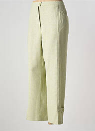 Pantalon 7/8 taille élastique vert KARTING femme