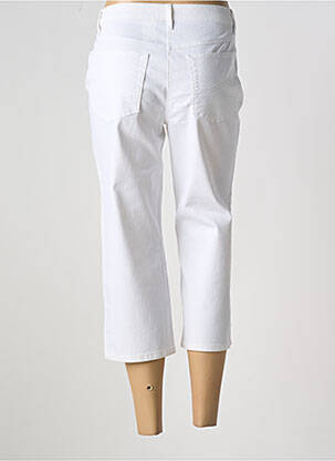 Pantacourt coupe droite blanc LEBEK femme