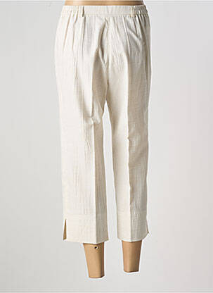 Pantacourt coupe droite beige KARTING femme