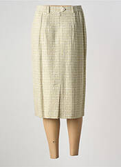 Jupe mi-longue jaune LUCIA pour femme seconde vue