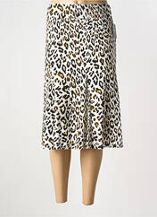 Jupe mi-longue marron FRANK WALDER pour femme seconde vue