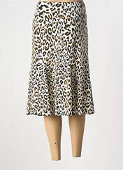 Jupe mi-longue marron FRANK WALDER pour femme seconde vue