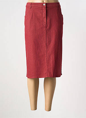Jupe mi-longue rouge KARTING pour femme