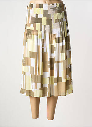 Jupe mi-longue vert LUCIA pour femme