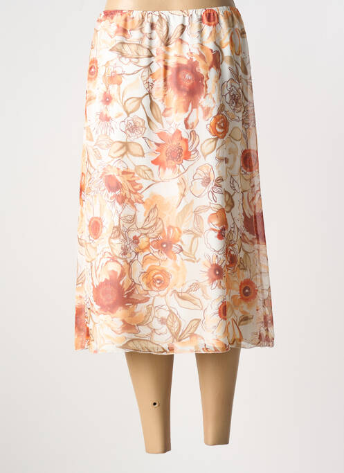 Jupe mi-longue orange SOMMERMANN pour femme