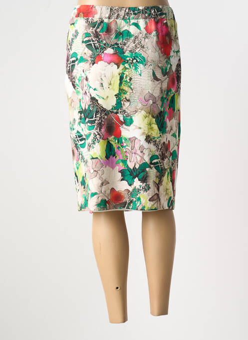 Jupe mi-longue rouge FRANK WALDER pour femme