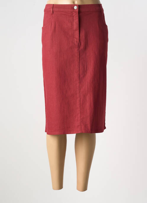 Jupe mi-longue rouge KARTING pour femme
