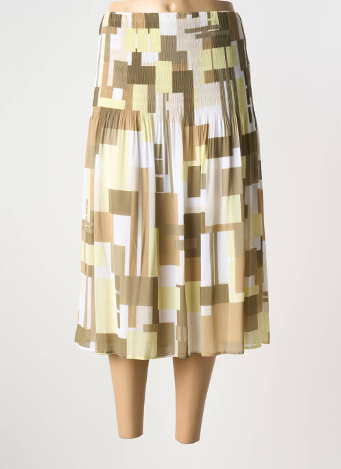 Jupe mi-longue vert LUCIA pour femme