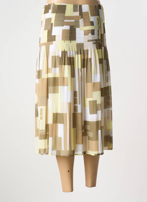 Jupe mi-longue vert LUCIA pour femme