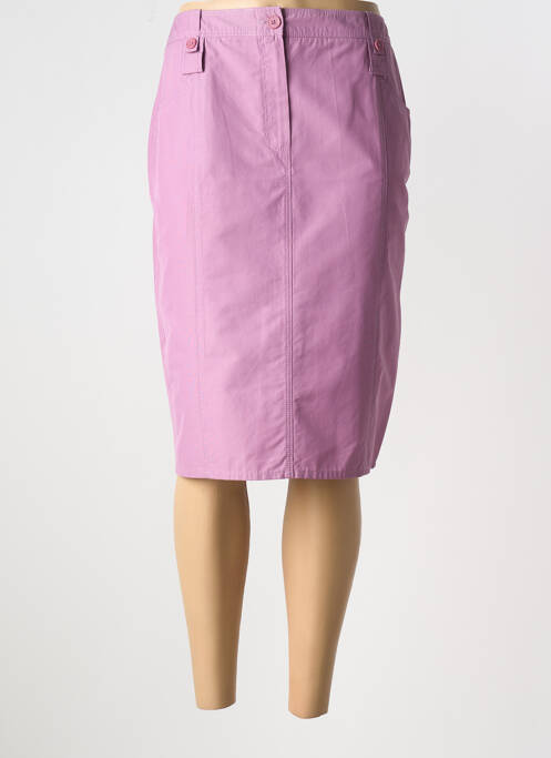 Jupe mi-longue violet FRANK WALDER pour femme