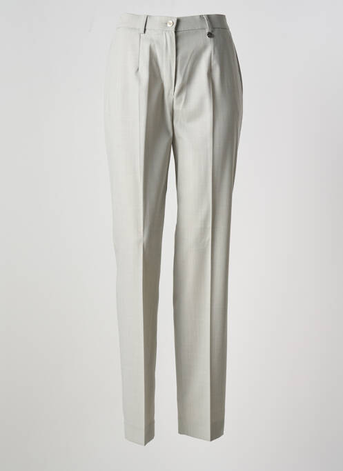 Pantalon droit gris SAINT HILAIRE pour femme