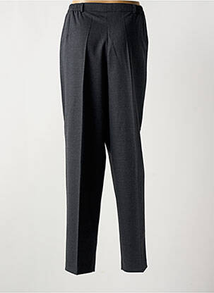 Pantalon droit taille élastique gris NONET femme